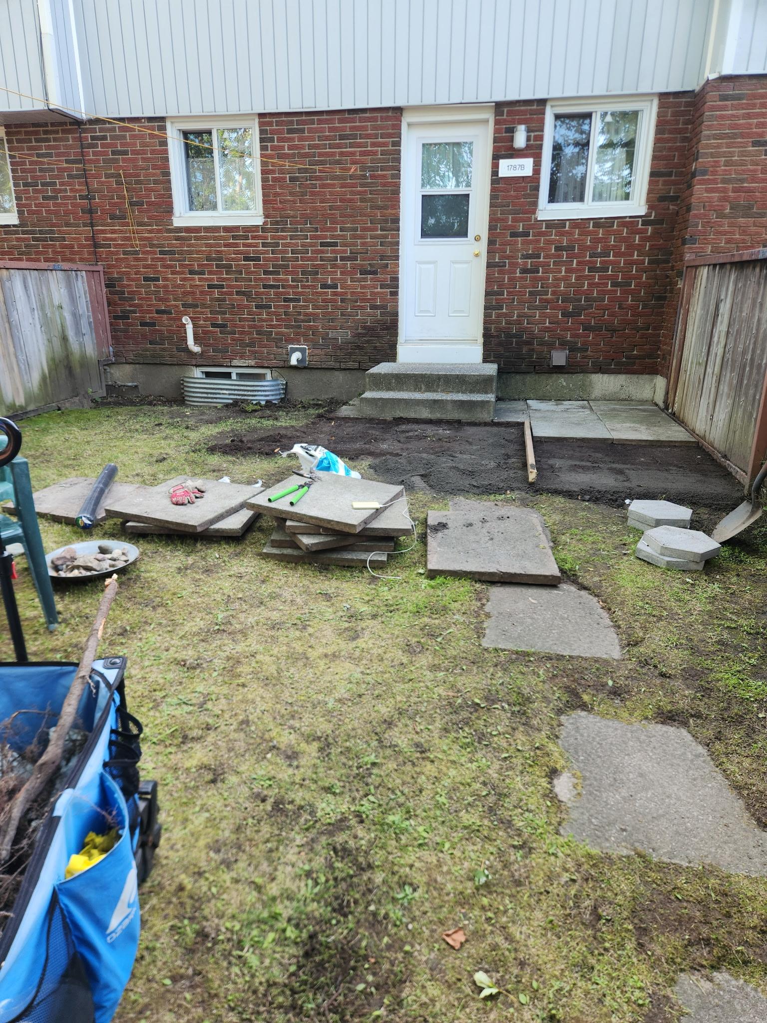 Residential flooring project — before state showing existing floor condition in Ottawa, Ontario